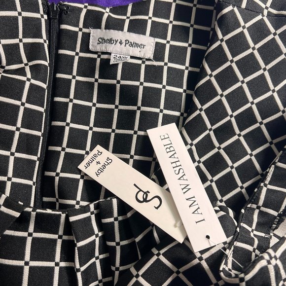 NWT๐Shelby & Palmer Dash - Dot Clean Lines Work to Weekend Dress with Pockets - Picture 15 of 16